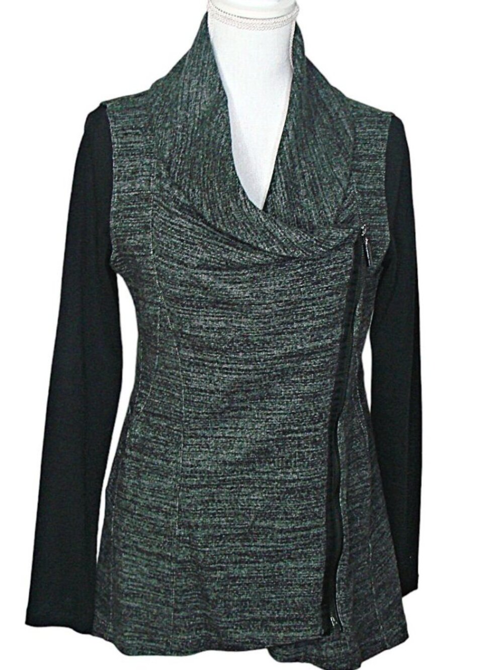 Calvin Klein Performance Quick Dry Asymmetrical Full Zip Jacket Shacket Womens S